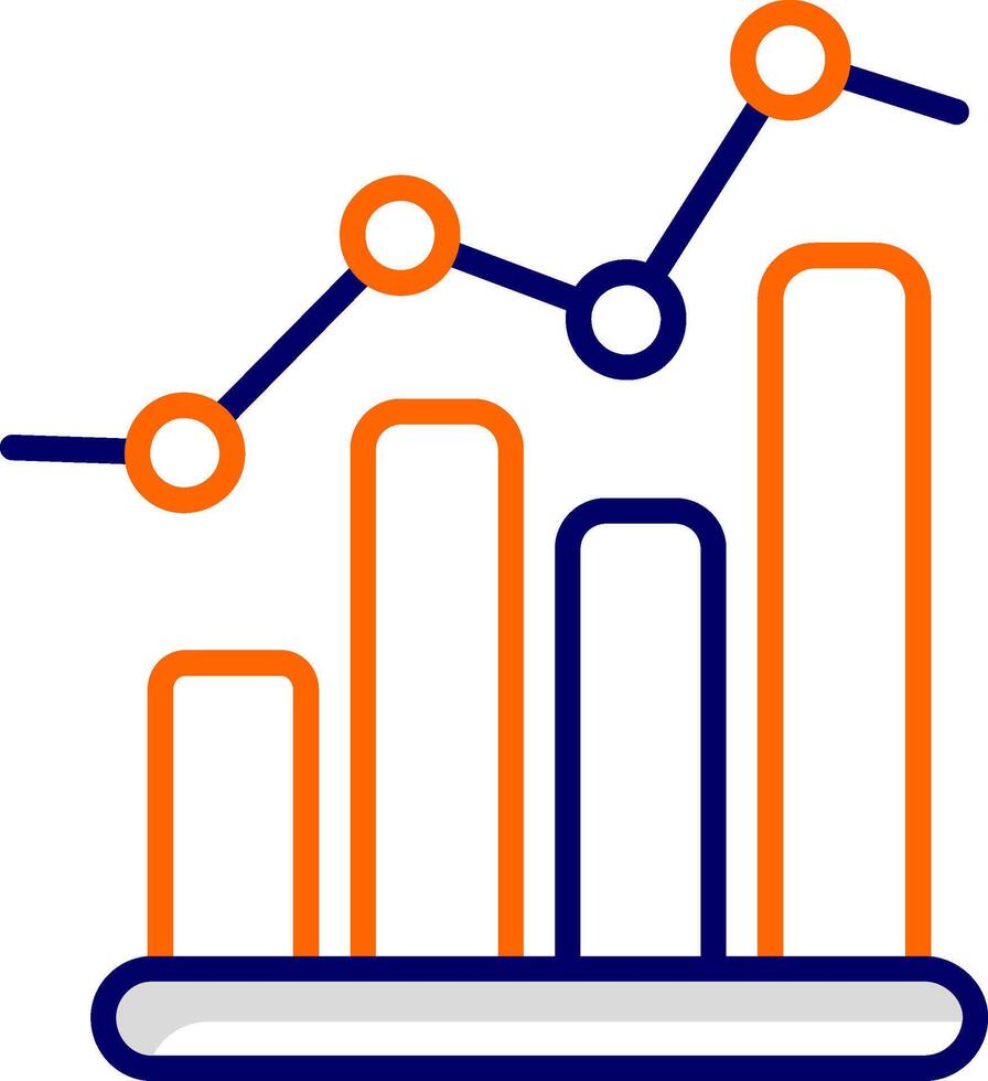 Balkendiagramm-Vektorsymbol vektor