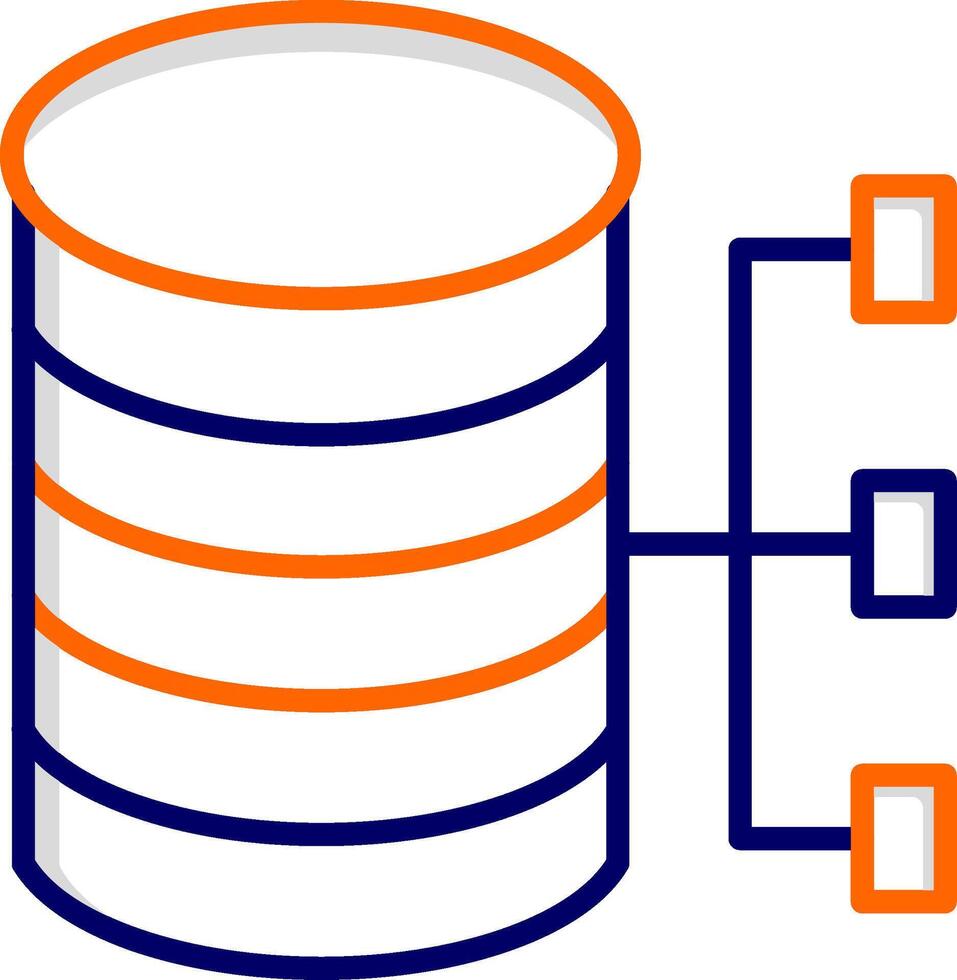 Datenbankvektorsymbol vektor