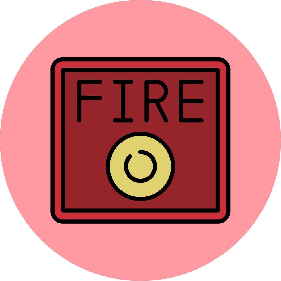 Feueralarm-Vektorsymbol vektor