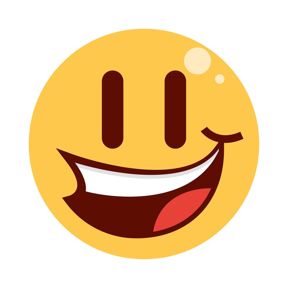 uttryckssymbol ansikte skrattar vektor