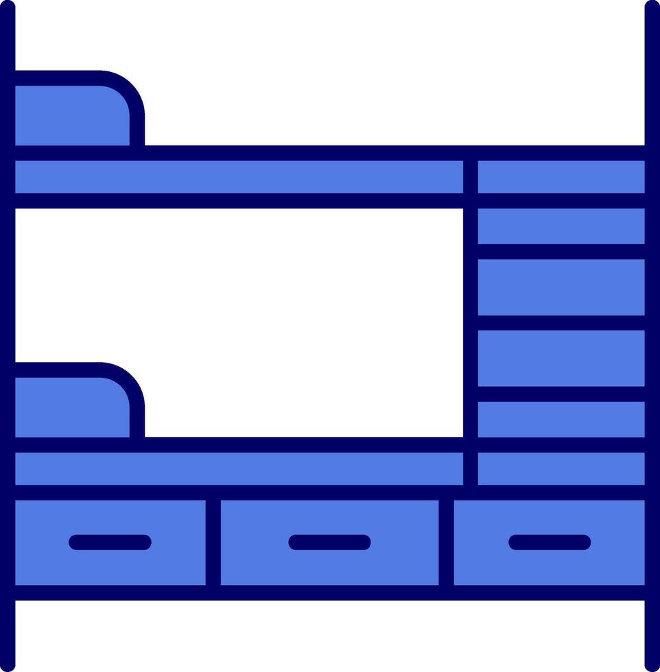 Stockbett-Vektor-Symbol vektor