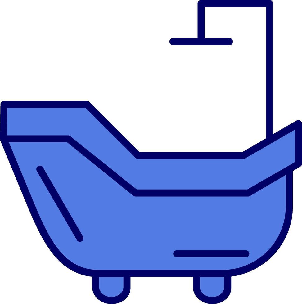 Badewanne-Vektor-Symbol vektor