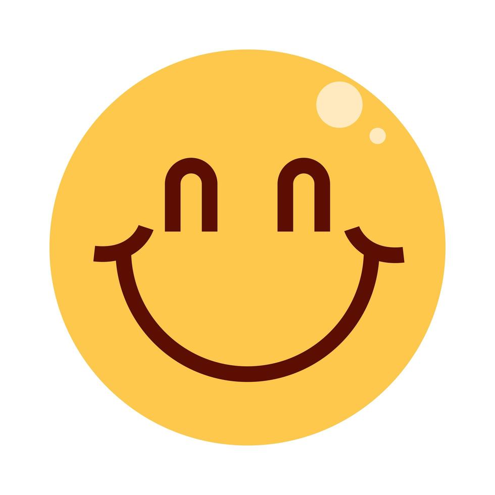 Smiley-Lächeln-Emoji vektor