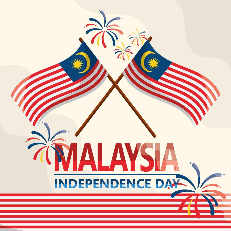 Malaysia Unabhängigkeitsbanner vektor