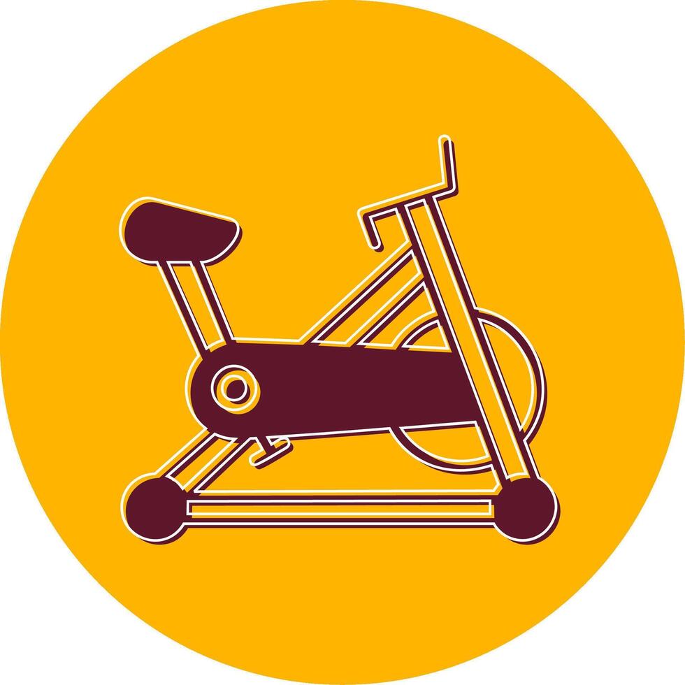 stationär Fahrrad Vektor Symbol