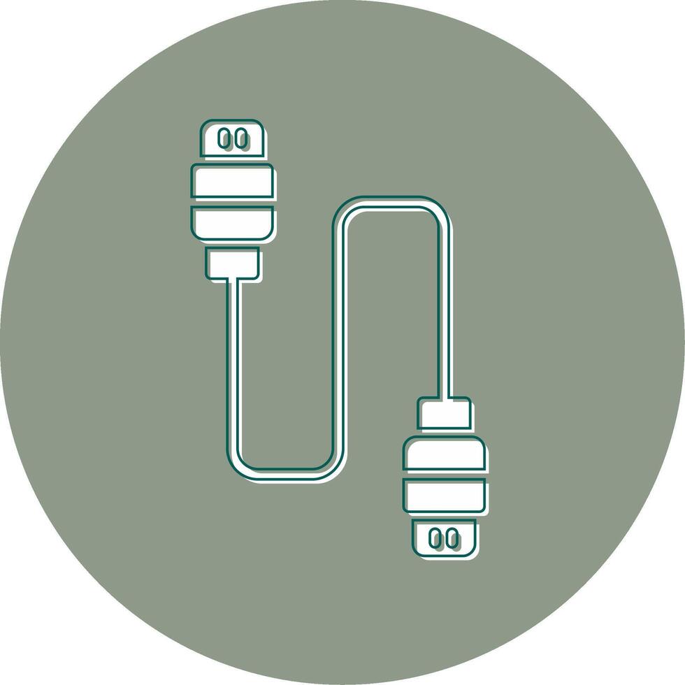 Vektorsymbol für USB-Kabel vektor