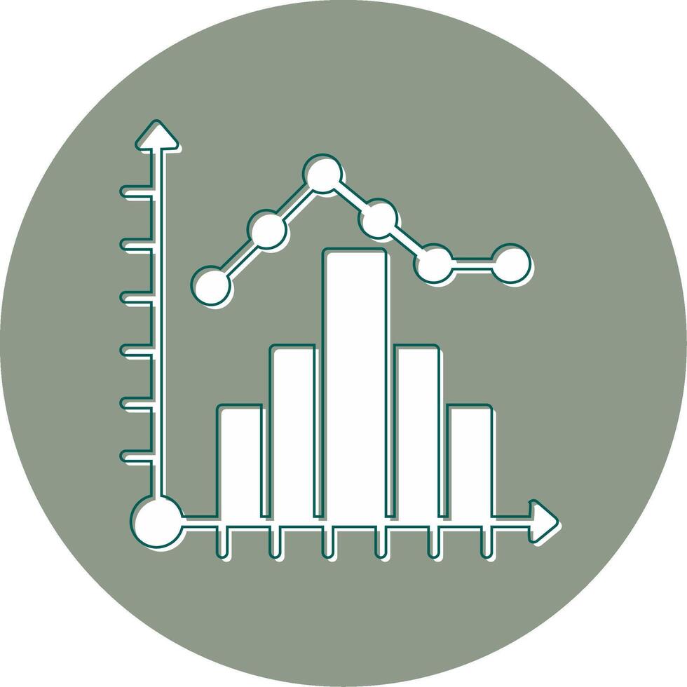 Histogramm-Vektorsymbol vektor