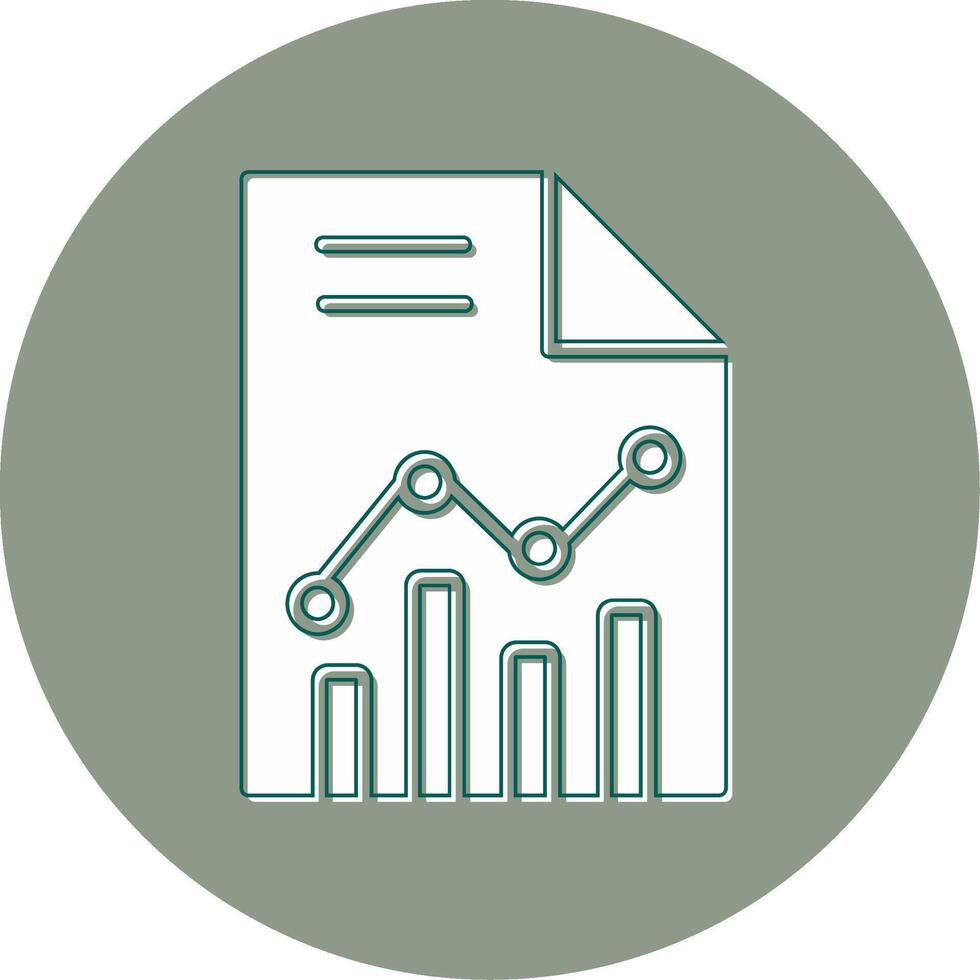 Statistiken Papier Vektor Symbol