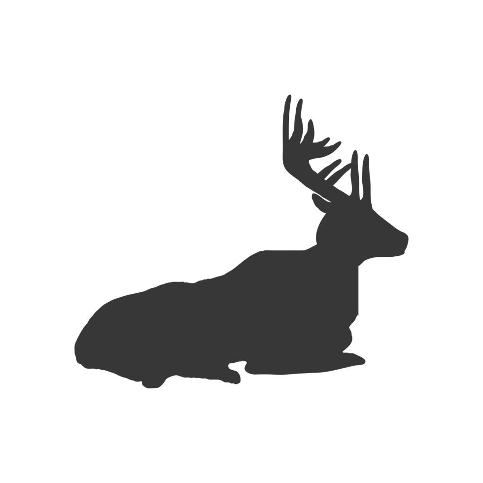 Hirsch Natur Silhouette vektor