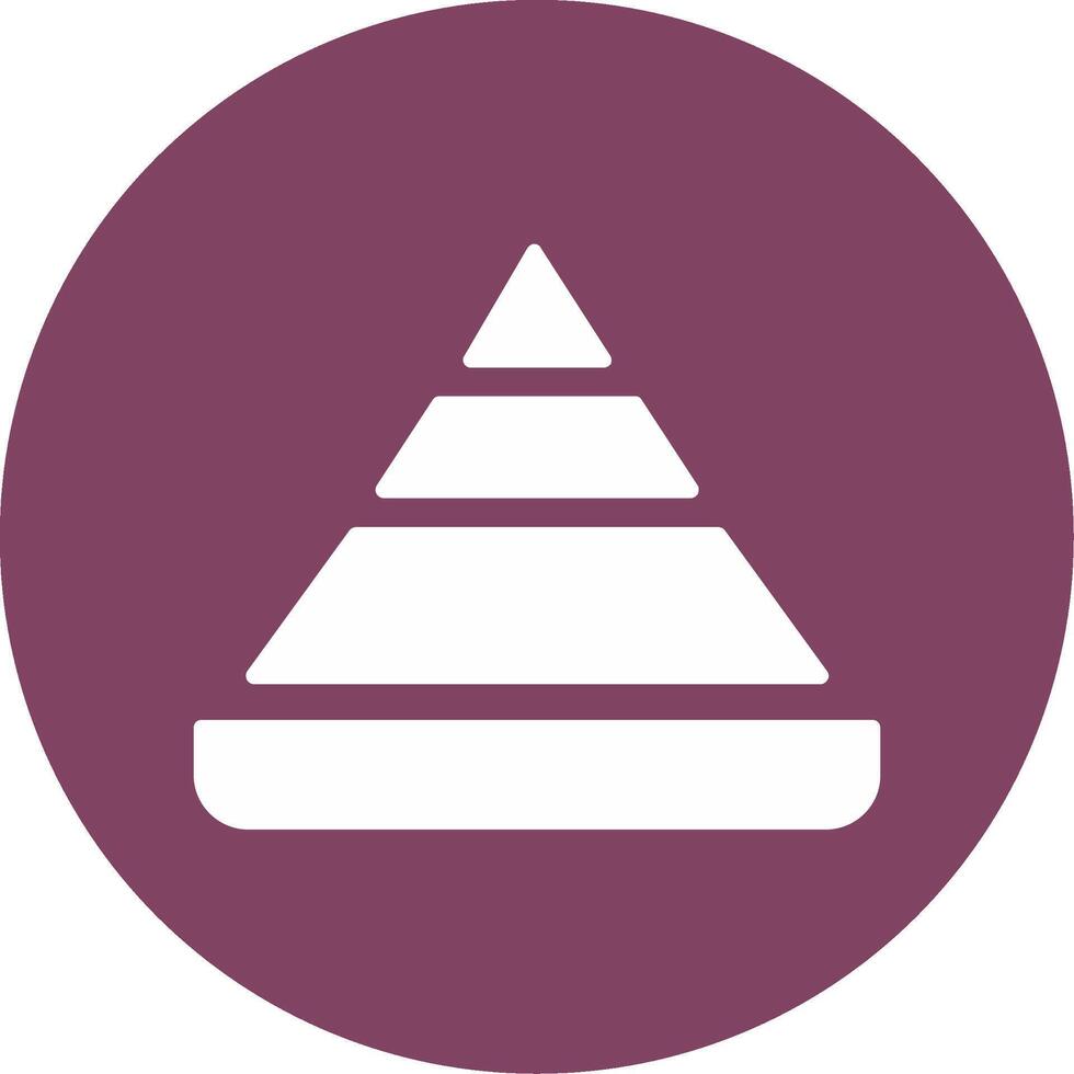 pyramid Diagram vektor ikon