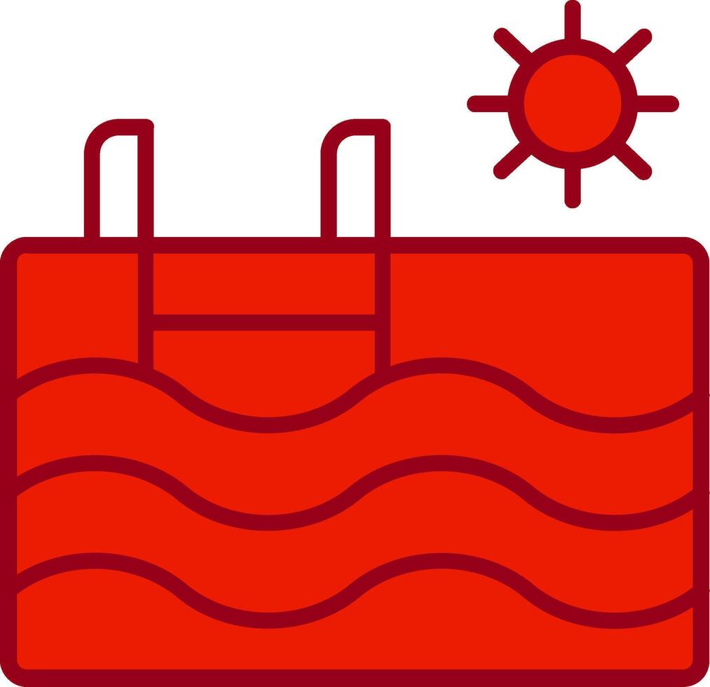 Schwimmbad-Vektor-Symbol vektor