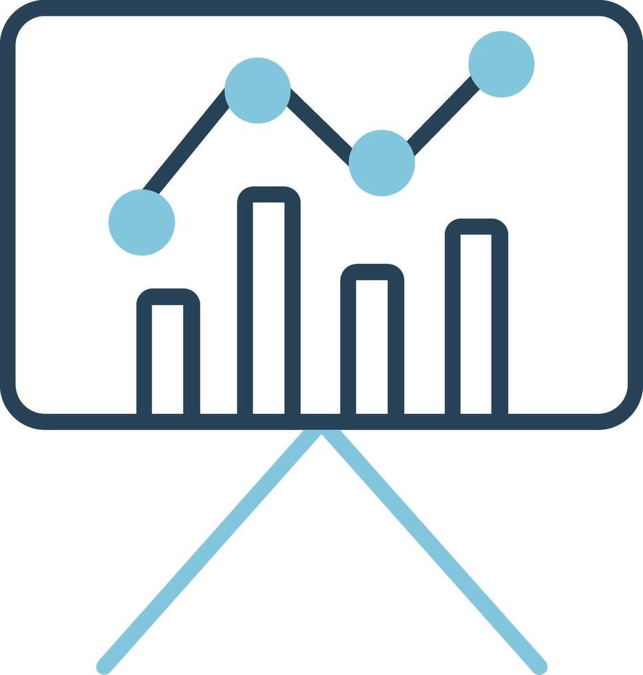 Statistiken Präsentation Vektor Symbol