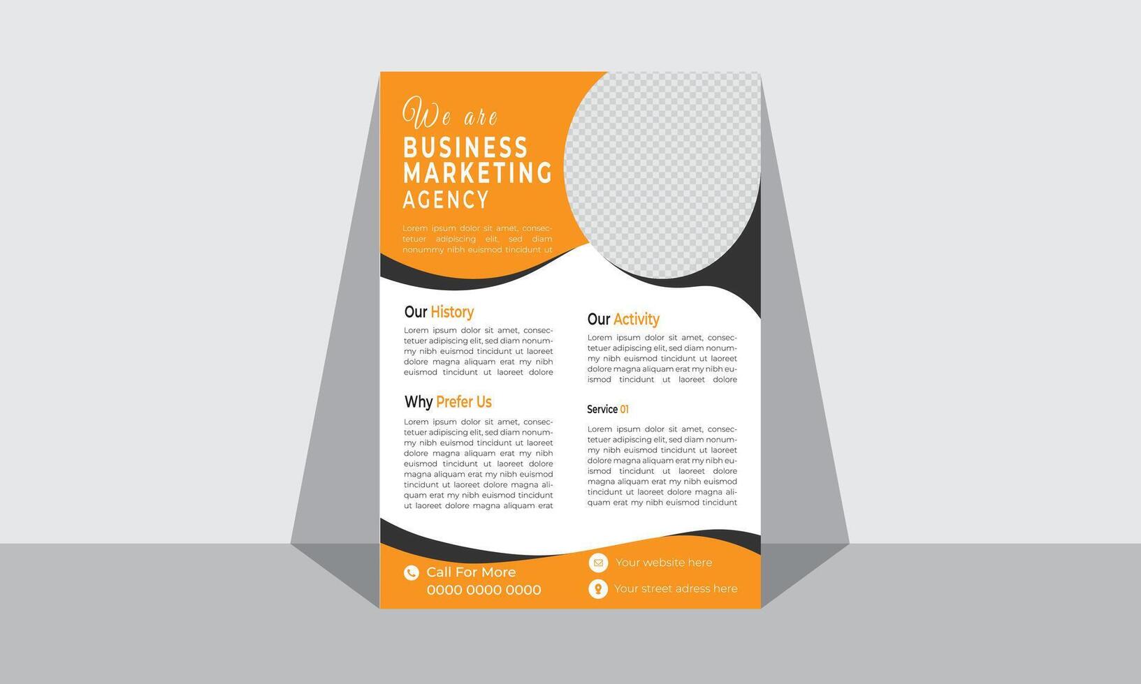 moderne Business-Flyer-Design-Vorlage vektor