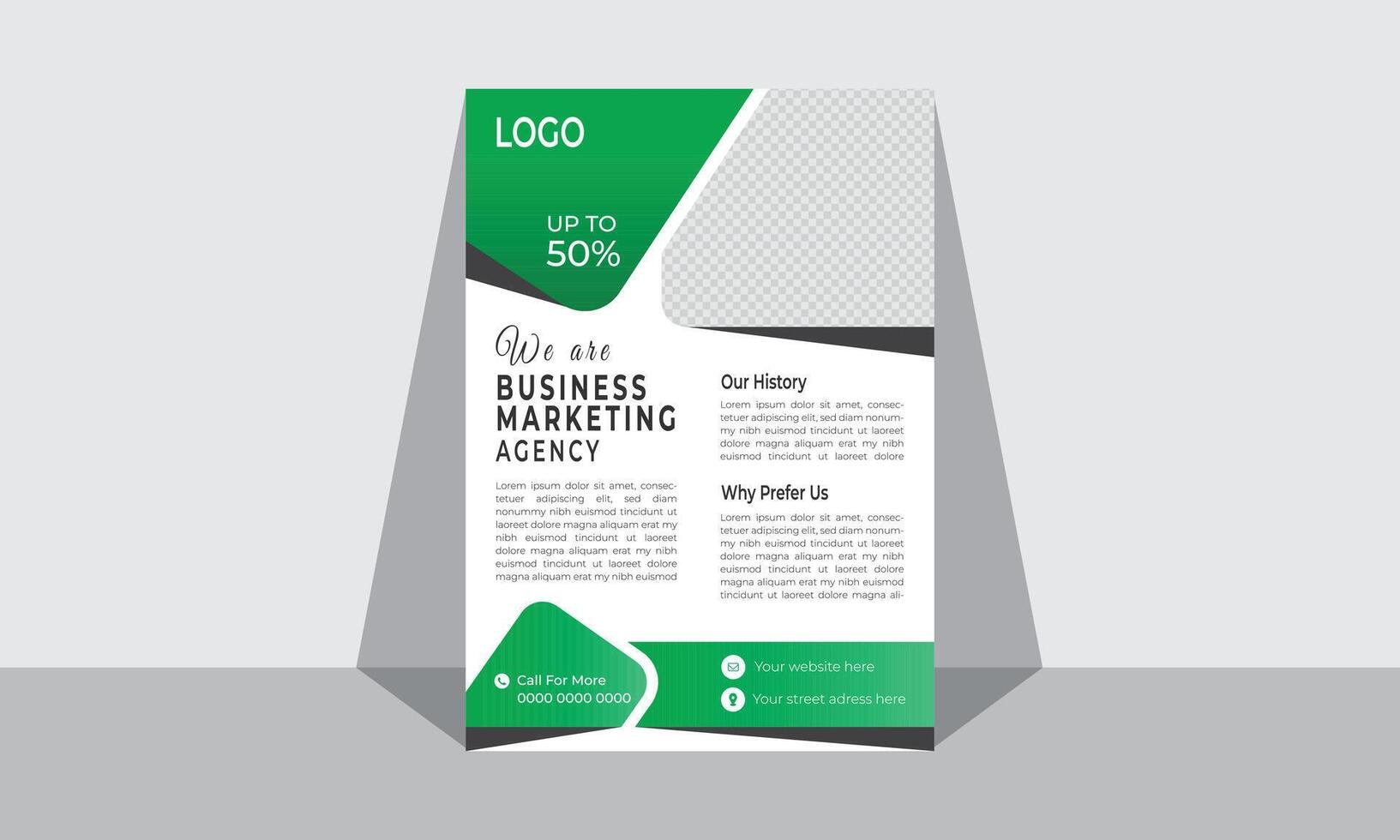 moderne Business-Flyer-Design-Vorlage vektor