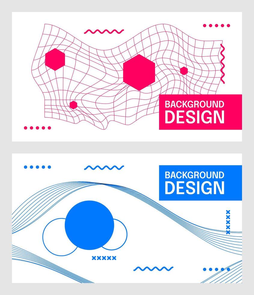 modisch abstrakt Drahtmodell Hintergründe. Vektor Illustration.