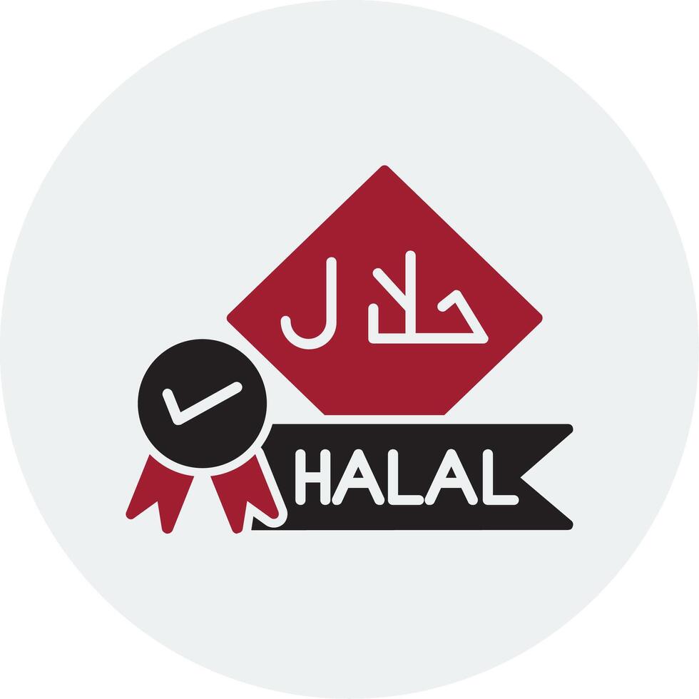 Symbol für Halal-Vektor vektor