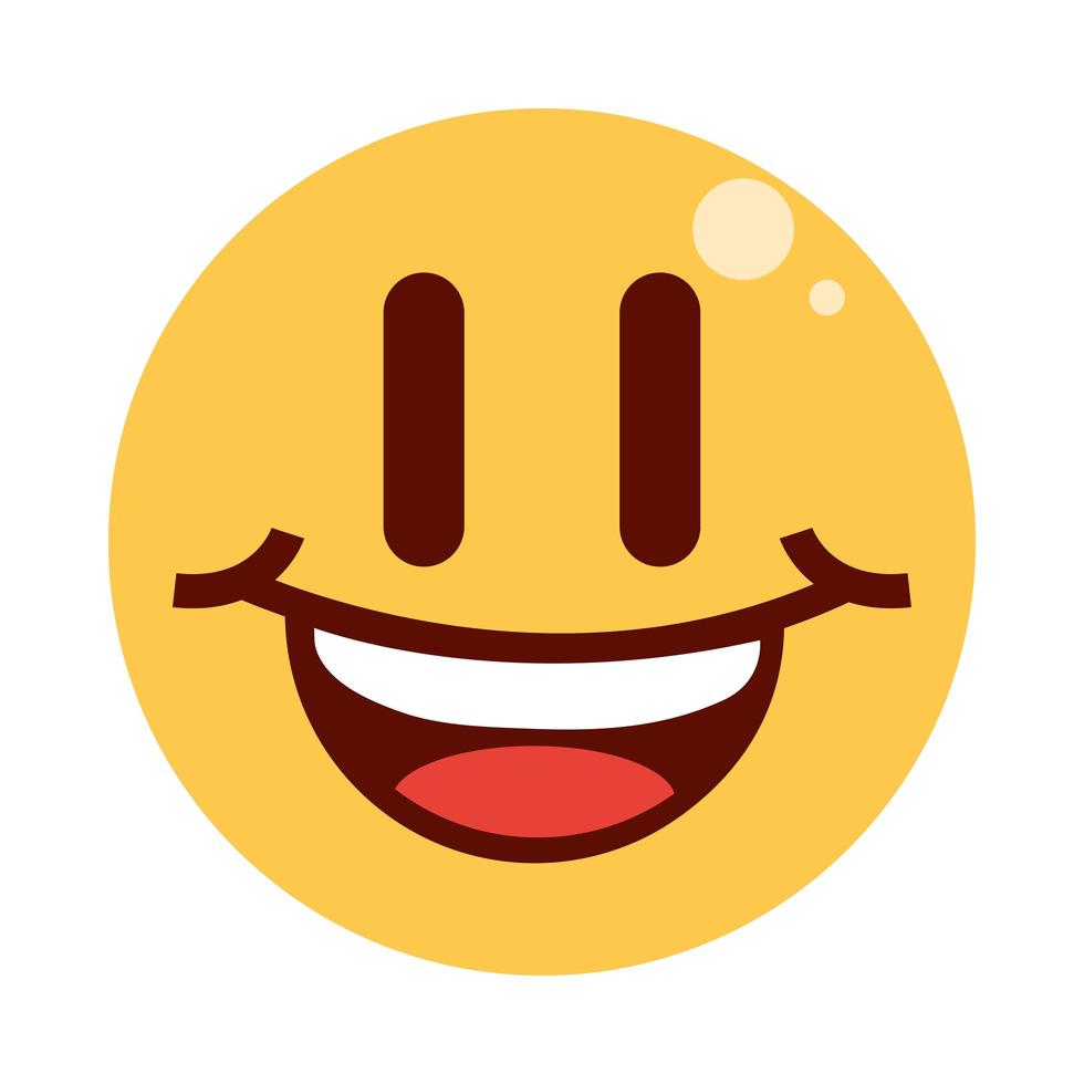 glad emoji ansikte vektor