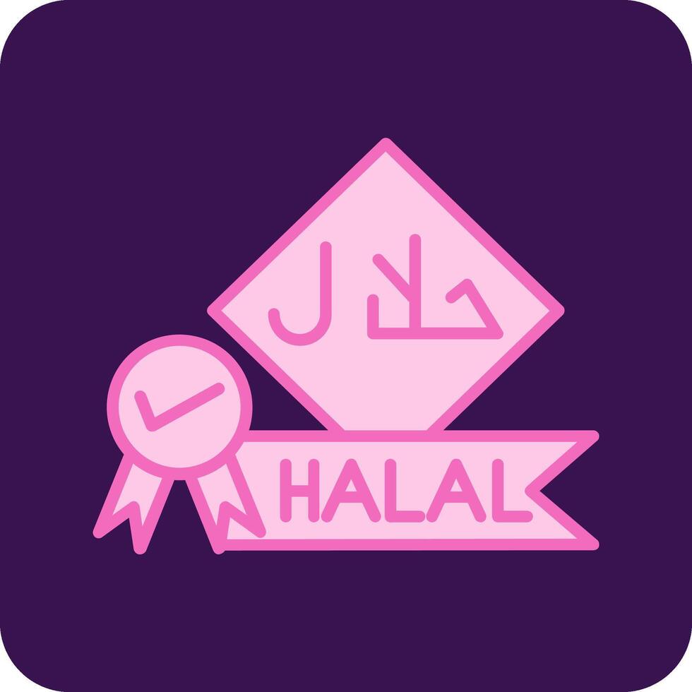 Symbol für Halal-Vektor vektor