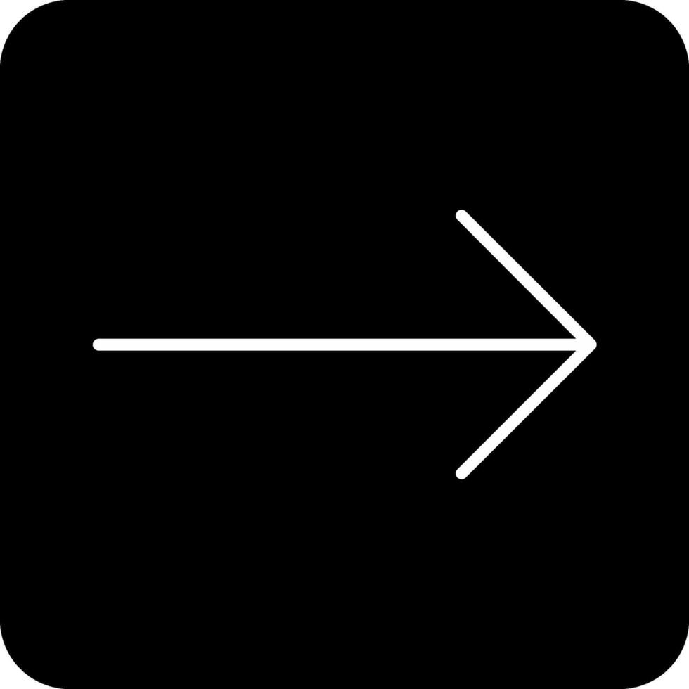 Vektorsymbol Pfeil nach rechts vektor
