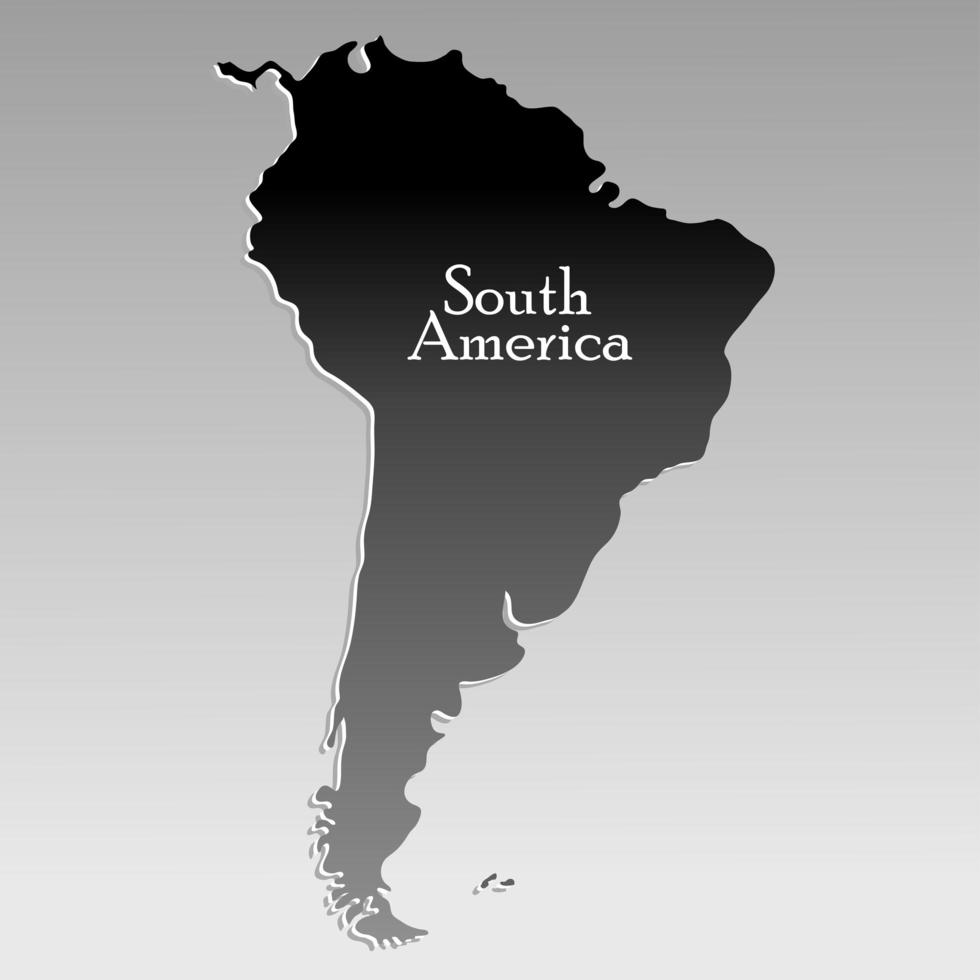 karta över Sydamerika vektor