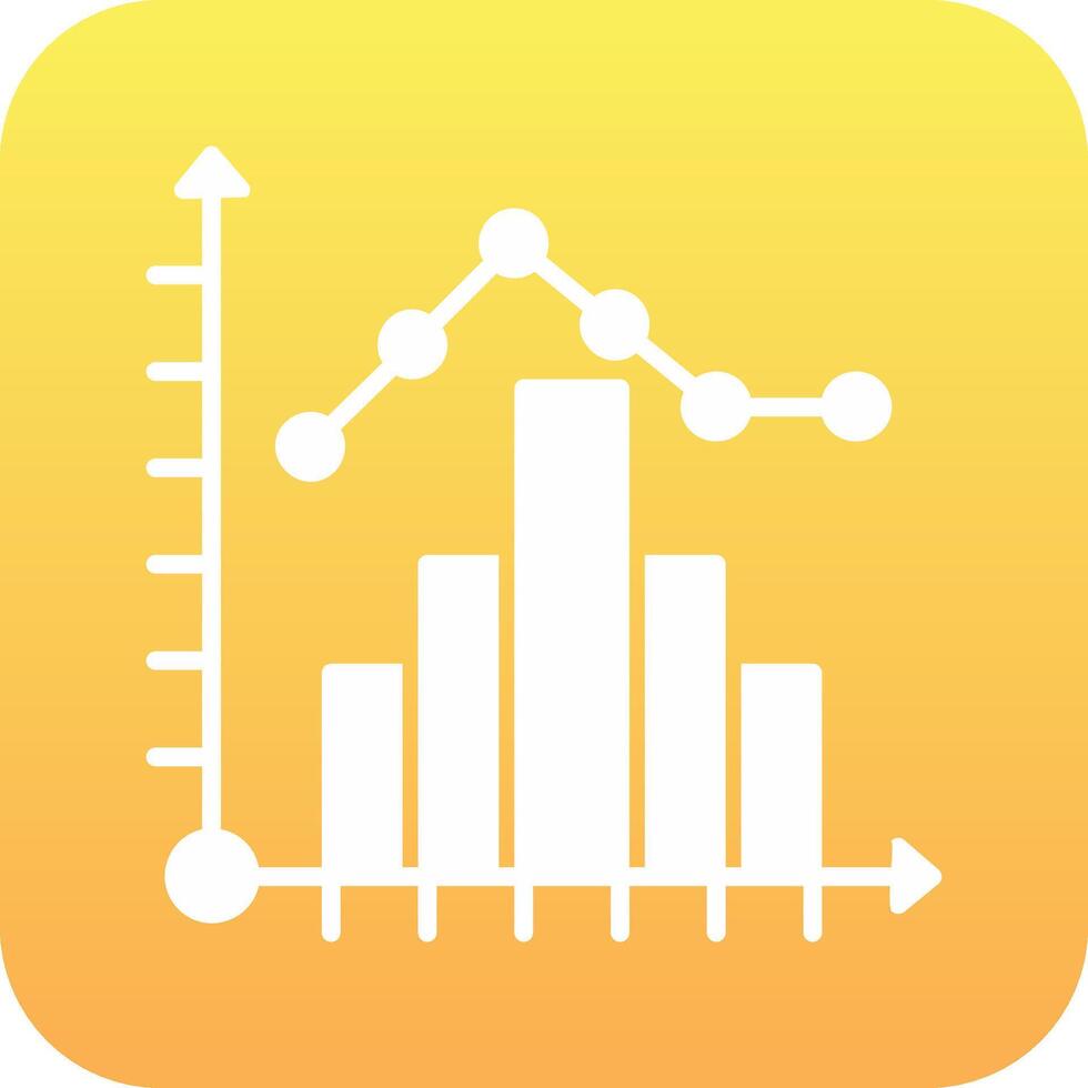 histogram vektor ikon
