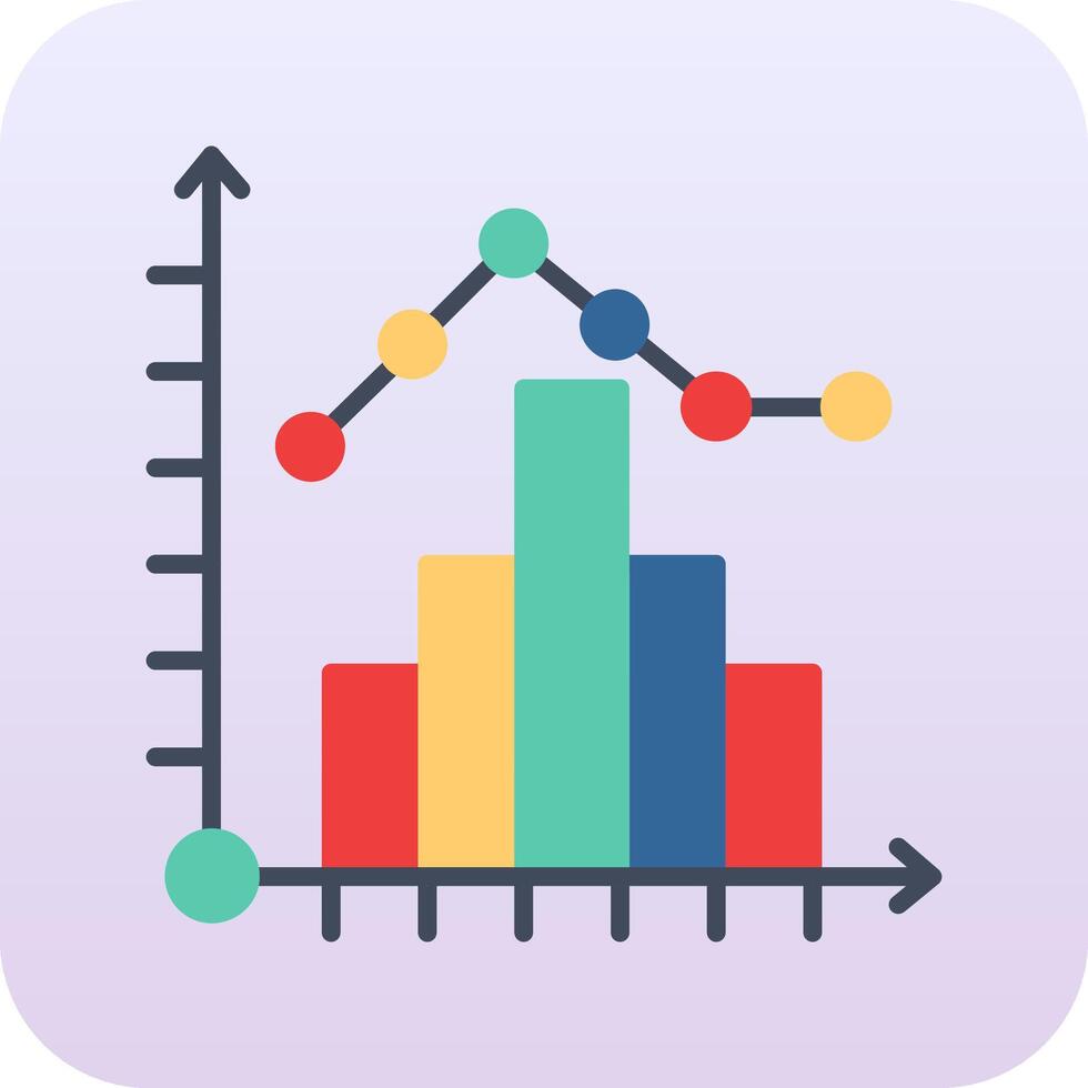 histogram vektor ikon