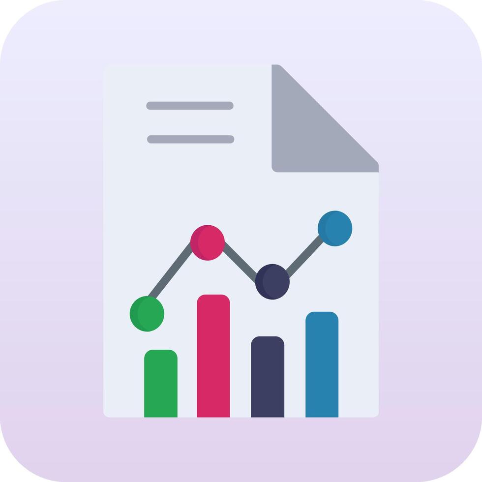 Statistiken Papier Vektor Symbol