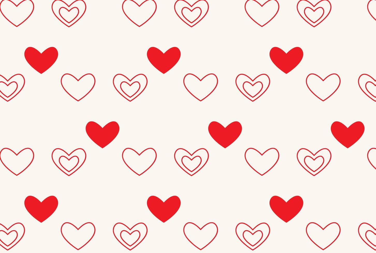 Liebe Muster zum Verpackung Valentinstag Tag Geschenke vektor