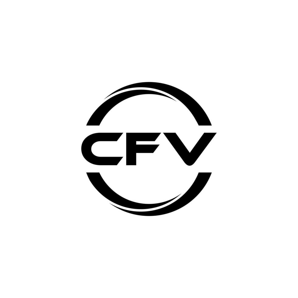 cfv brev logotyp design, inspiration för en unik identitet. modern elegans och kreativ design. vattenmärke din Framgång med de slående detta logotyp. vektor