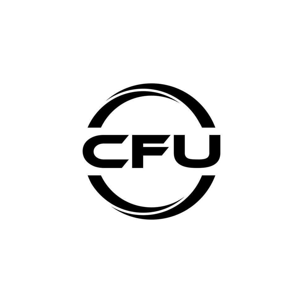 cfu brev logotyp design, inspiration för en unik identitet. modern elegans och kreativ design. vattenmärke din Framgång med de slående detta logotyp. vektor