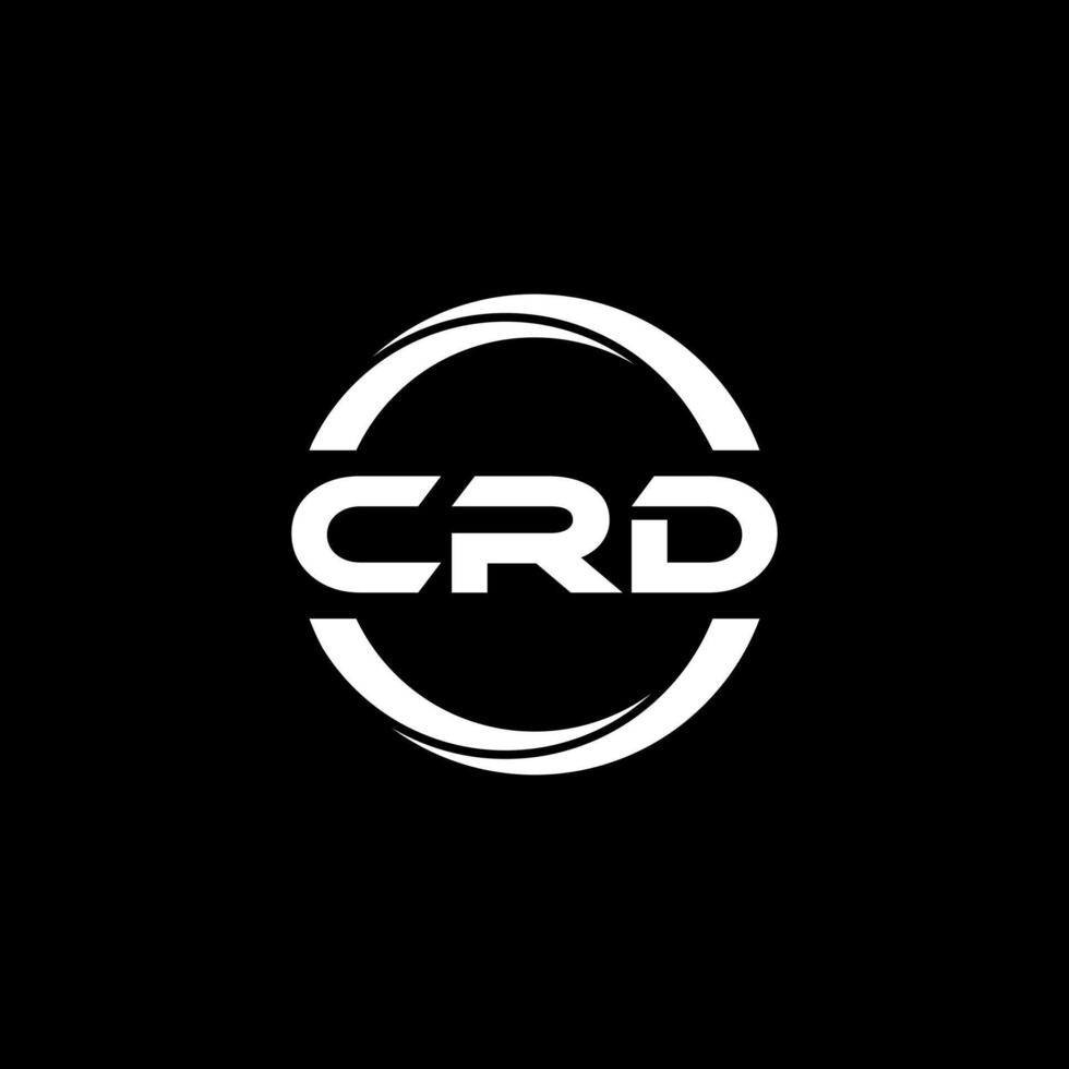 crd brev logotyp design, inspiration för en unik identitet. modern elegans och kreativ design. vattenmärke din Framgång med de slående detta logotyp. vektor