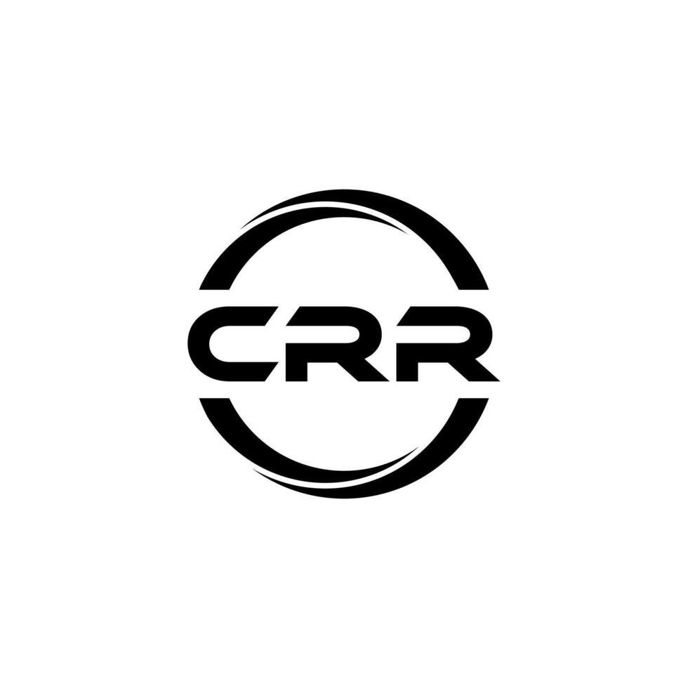 crr brev logotyp design, inspiration för en unik identitet. modern elegans och kreativ design. vattenmärke din Framgång med de slående detta logotyp. vektor