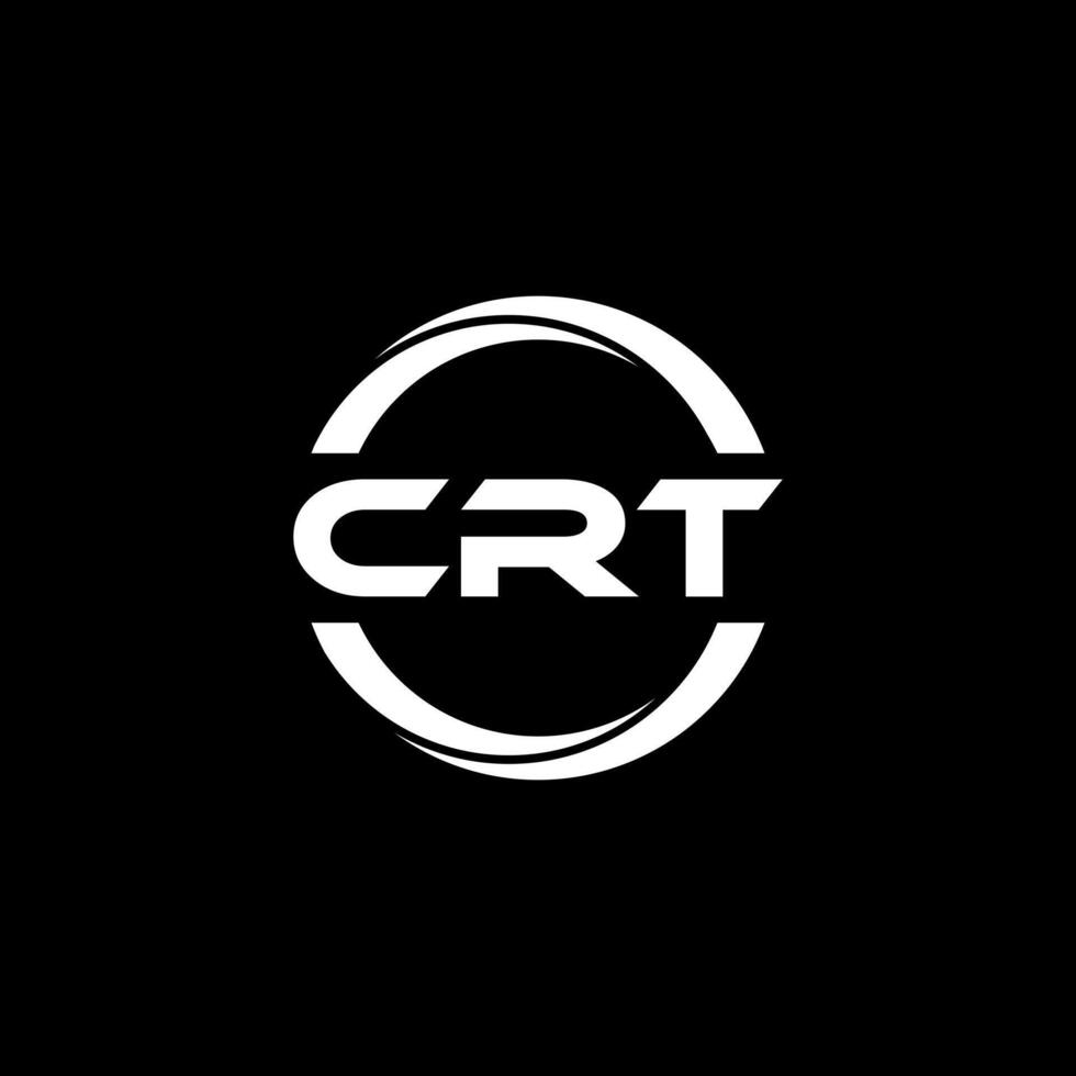 crt brev logotyp design, inspiration för en unik identitet. modern elegans och kreativ design. vattenmärke din Framgång med de slående detta logotyp. vektor