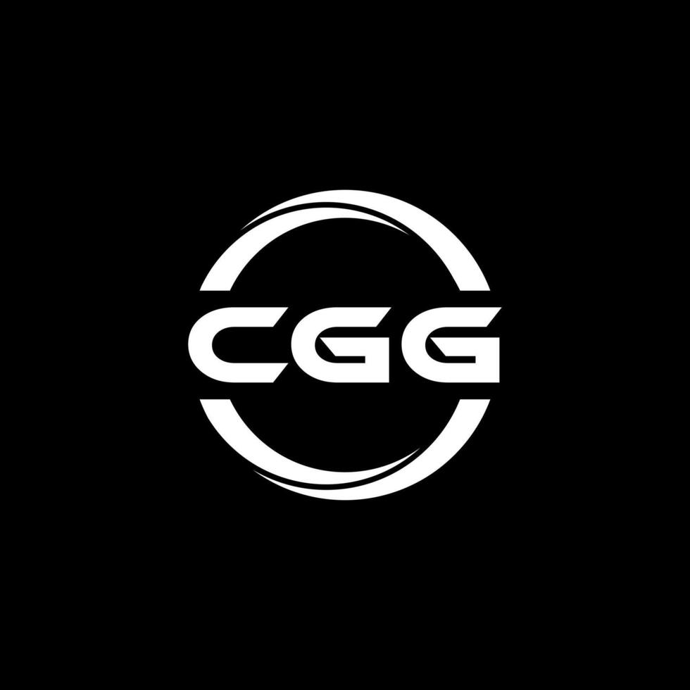 cgg brev logotyp design, inspiration för en unik identitet. modern elegans och kreativ design. vattenmärke din Framgång med de slående detta logotyp. vektor