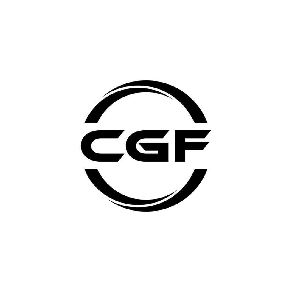 cgf Brief Logo Design, Inspiration zum ein einzigartig Identität. modern Eleganz und kreativ Design. Wasserzeichen Ihre Erfolg mit das auffällig diese Logo. vektor