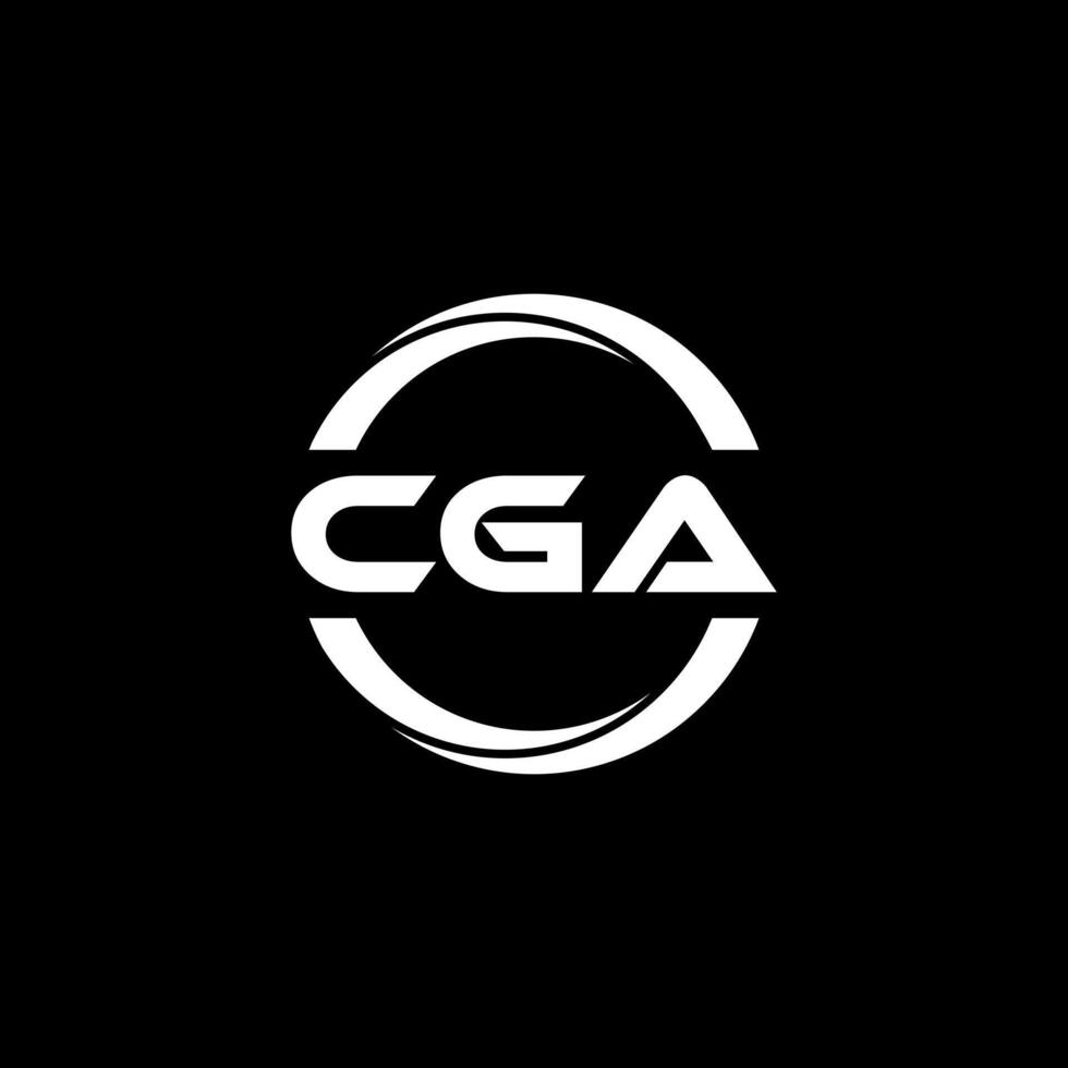 cga brev logotyp design, inspiration för en unik identitet. modern elegans och kreativ design. vattenmärke din Framgång med de slående detta logotyp. vektor