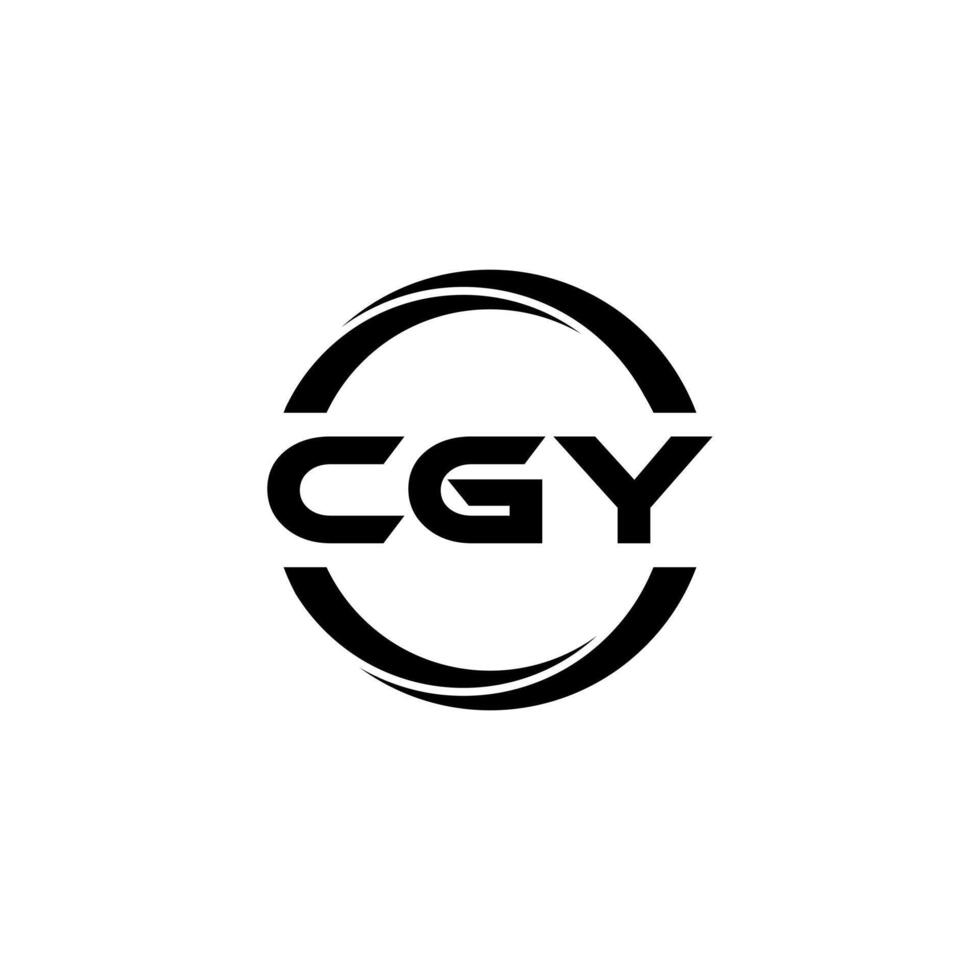 cgy brev logotyp design, inspiration för en unik identitet. modern elegans och kreativ design. vattenmärke din Framgång med de slående detta logotyp. vektor