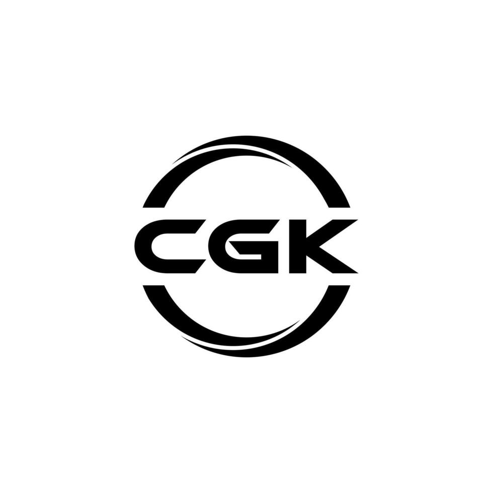 cgk Brief Logo Design, Inspiration zum ein einzigartig Identität. modern Eleganz und kreativ Design. Wasserzeichen Ihre Erfolg mit das auffällig diese Logo. vektor