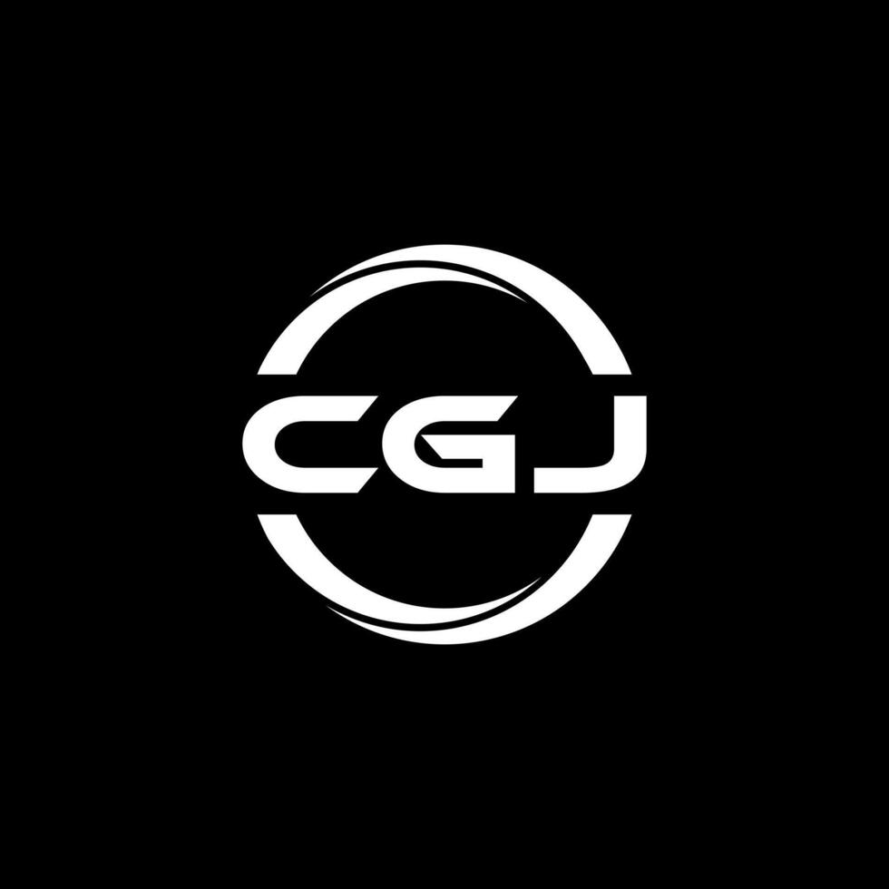 cgj Brief Logo Design, Inspiration zum ein einzigartig Identität. modern Eleganz und kreativ Design. Wasserzeichen Ihre Erfolg mit das auffällig diese Logo. vektor