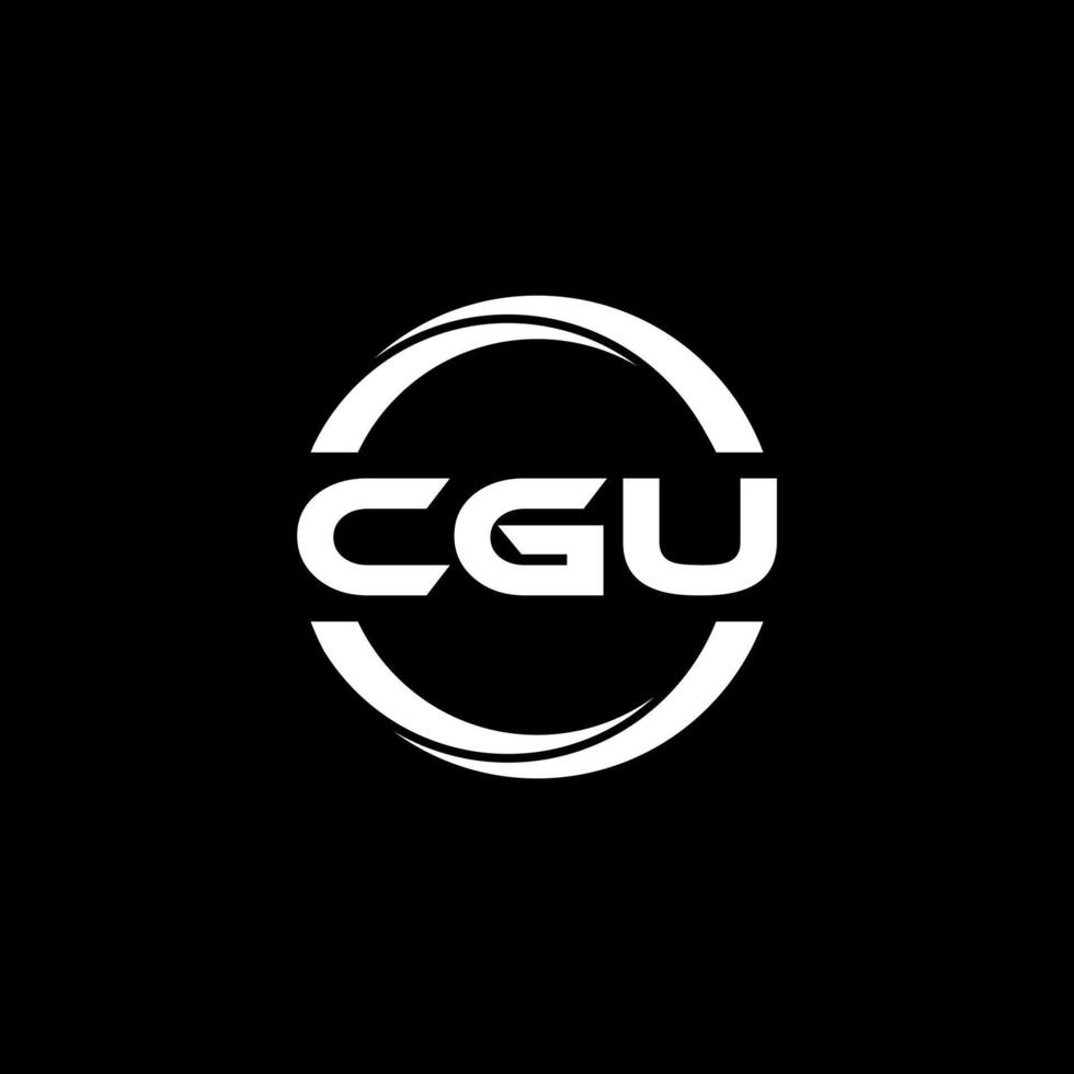 cgu brev logotyp design, inspiration för en unik identitet. modern elegans och kreativ design. vattenmärke din Framgång med de slående detta logotyp. vektor