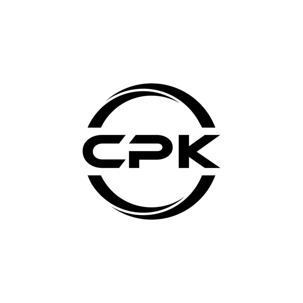 cpk brev logotyp design, inspiration för en unik identitet. modern elegans och kreativ design. vattenmärke din Framgång med de slående detta logotyp. vektor