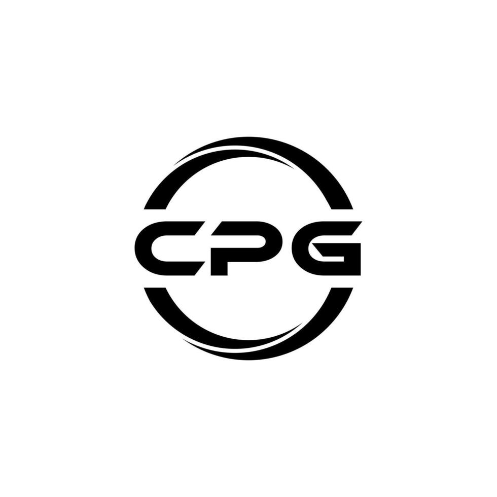 cpg brev logotyp design, inspiration för en unik identitet. modern elegans och kreativ design. vattenmärke din Framgång med de slående detta logotyp. vektor