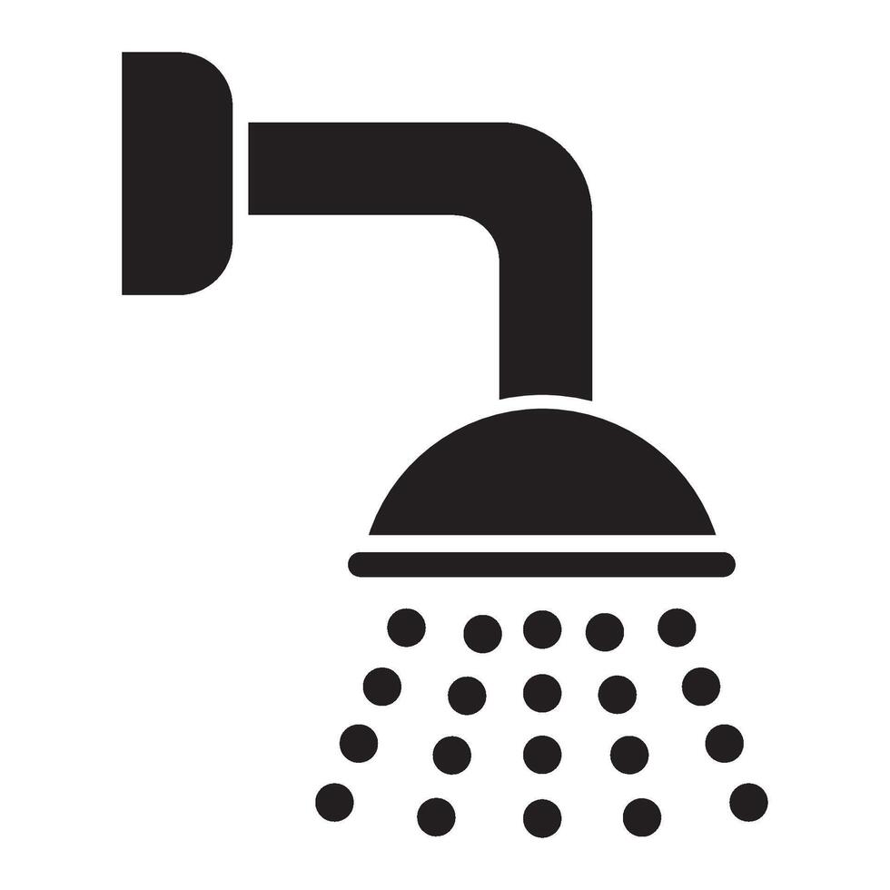 dusch ikon logotyp vektor design mall