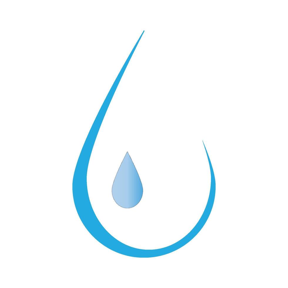 Wassertropfen-Symbol-Logo-Vektor-Design-Vorlage vektor