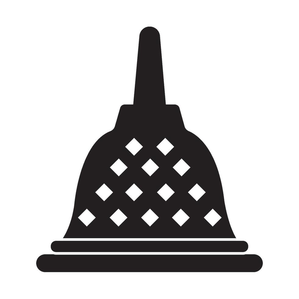 Borobudur-Tempel-Symbol-Logo-Vektor-Design-Vorlage vektor