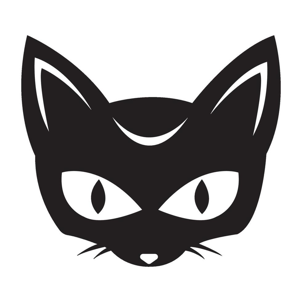 Katze Kopf Symbol Logo Vektor Design Vorlage