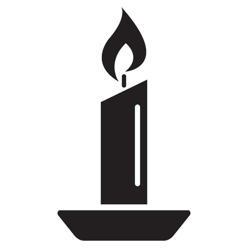 Kerze Symbol Logo Vektor Design Vorlage