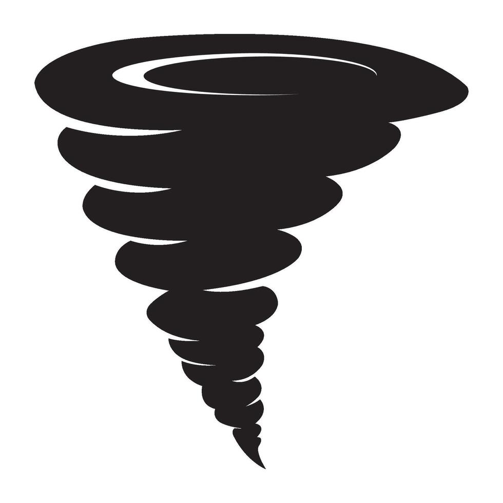 Tornado-Symbol-Logo-Vektor-Design-Vorlage vektor