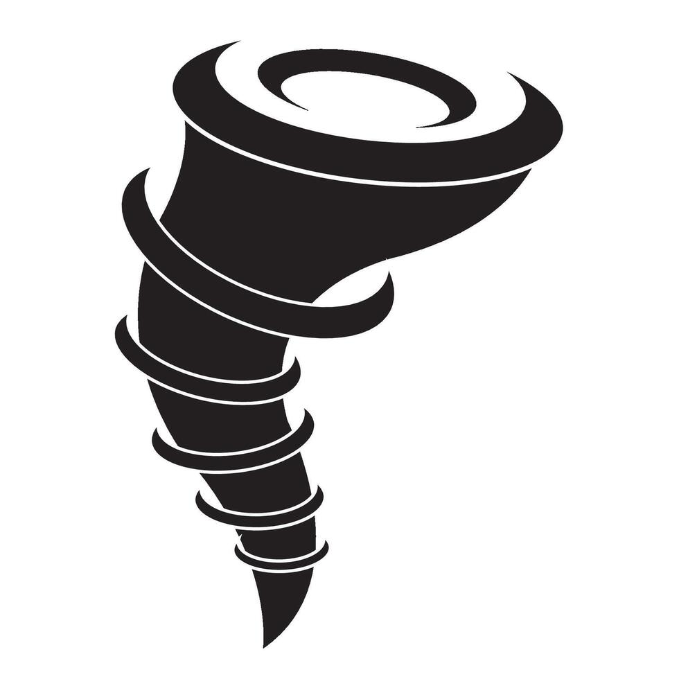tornado ikon logotyp vektor design mall