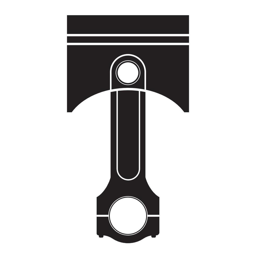 kolv ikon logotyp vektor design mall